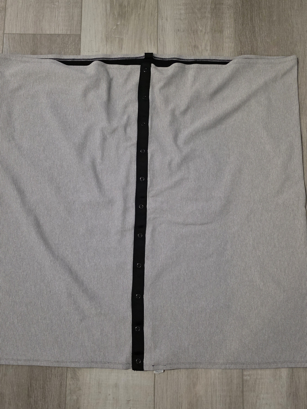 Lululemon Vinyasa Scarf Gray Stripe Snap Convertible Yoga Wrap O/S
